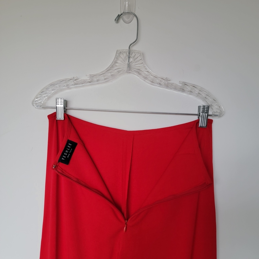 Women's Holiday Party Red Pants - Picture 6 of 8